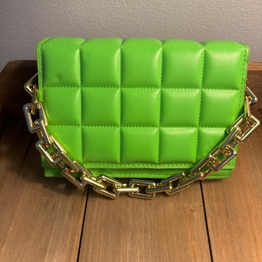 Springtime Lime Green Handbag Crossbody - Picture 1 of 4